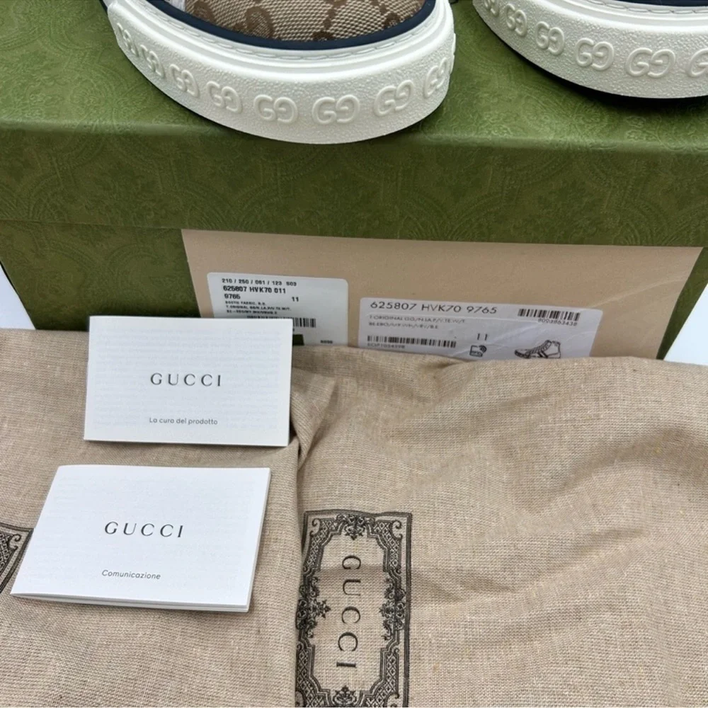 Men’s Gucci tennis 1977 high top sneakers size 11 made in Italy.